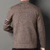 Veste à carreaux au design italien