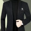 spp_20241105171924_ef3dff07ef514c201eb5f3e95db4fd81 Veste de Costume Décontractée à Coupe Ajustée pour Hommes