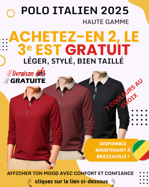 3 POLO ITALIEN STRETCH 2025  offre
