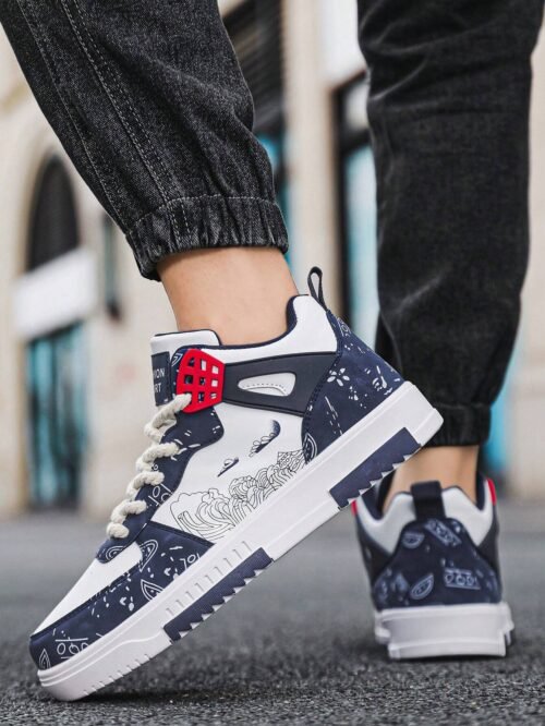 Baskets Sport pour Homme avec Imprimé Lettre – Style Patinage