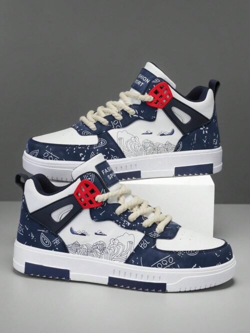 Baskets Sport pour Homme avec Imprimé Lettre – Style Patinage