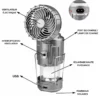💡🌬️🔋 Lampe Multifonction 3-en-1 – Lumière, Ventilateur & Powerbank Intégrés